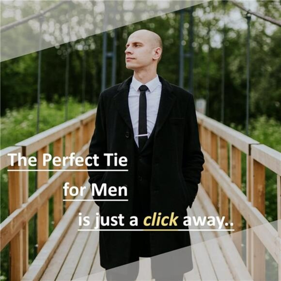 Black Clip On Ties for Men Set of 2 Pre Tied Solid Dress Business Tie - Picture 7 of 8